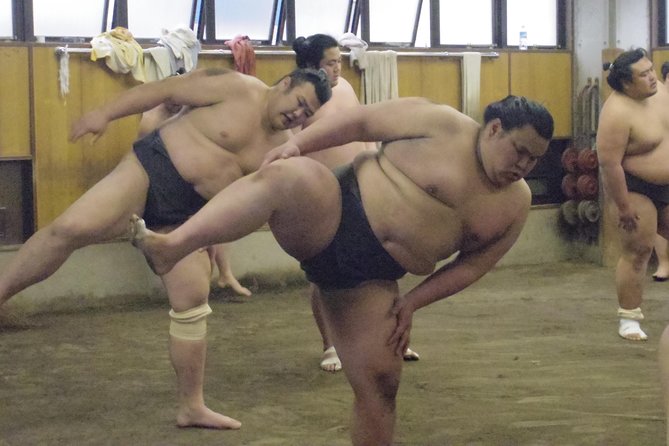 Tokyo Sumo Morning Practice Tour at Stable - Seating, views, and the end-of-practice photo moment