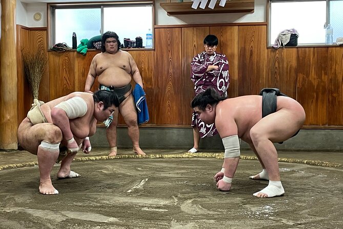 Tokyo Sumo Morning Training/ Sumo Practice with Wrestlers - Asking questions and the photo moment that makes it feel real