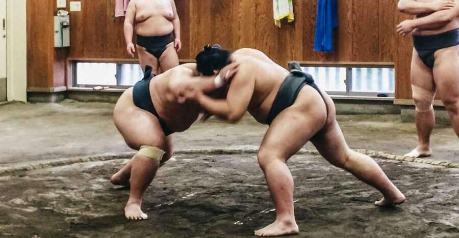 Tokyo: Sumo Morning Training Visit - A real Tokyo stable beats the tournament-seat version