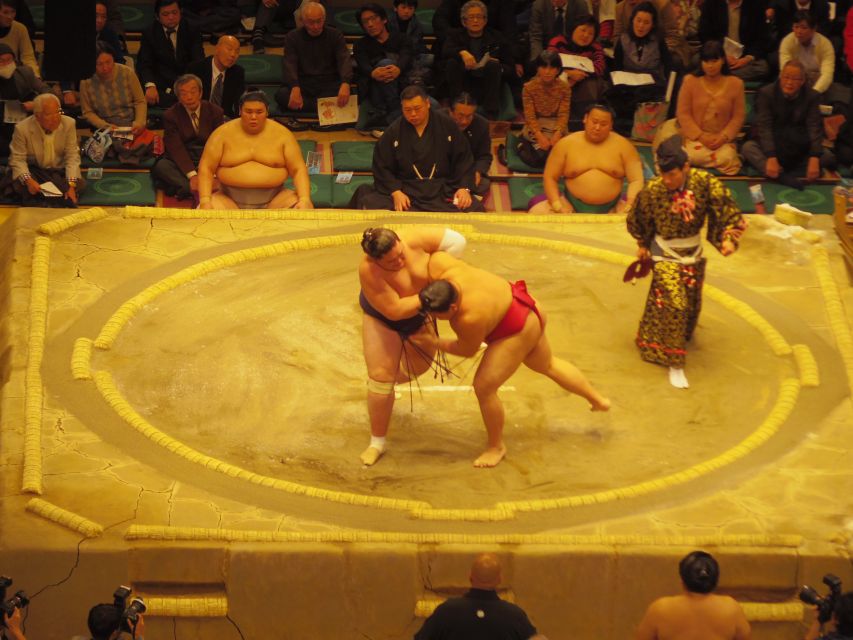 Tokyo: Sumo Tournament Tour with Chair Seat Tickets - Food and drink: what is included, what might confuse you