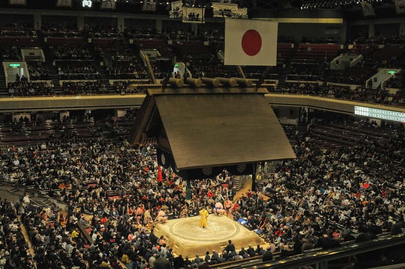 Tokyo: Sumo Tournament with Guide & Assigned Reserved Seat - The main event: how your reserved second-floor seats affect the view
