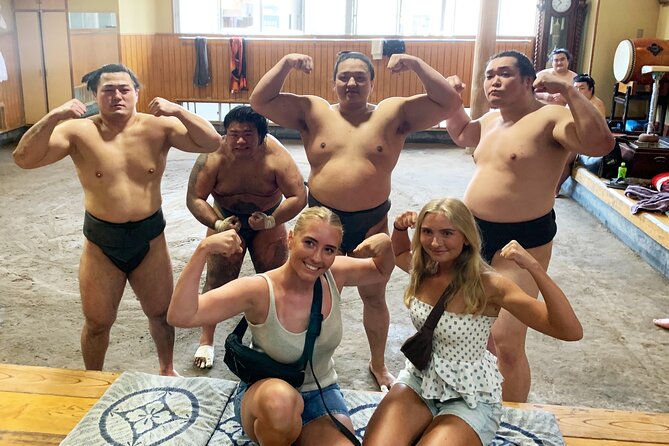 Tokyo: Visit Sumo Morning Practice with English Guide - The Photo Souvenir: A Moment After the Practice
