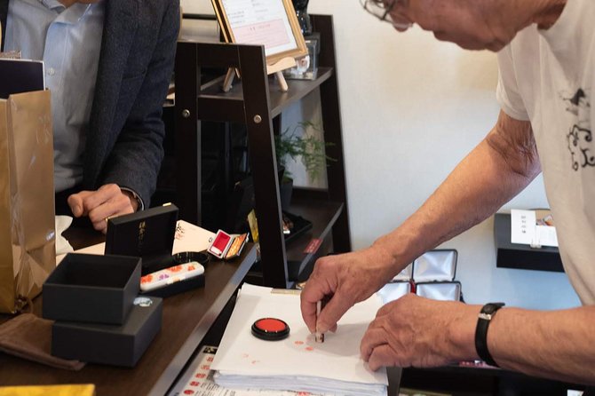 Your Own HANKO Name Seal Activity in Kamakura. - What You Take Home, Pouch Included, Case Optional